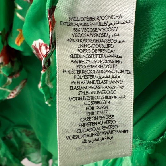 NWT Alice+Olivia Women’s Maxi Skirt Floral Green Size 4 - Picture 7 of 7